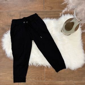 New York Laundry Athleisure 3/4 Black Sweatpants